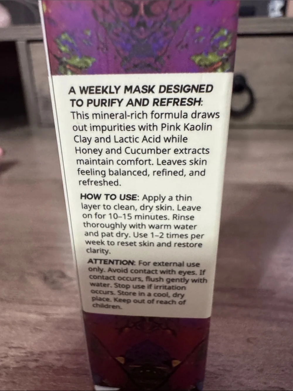 Tiger love retrovision reset + clarity pink clay mask ~ 17 ml ~ NIB
